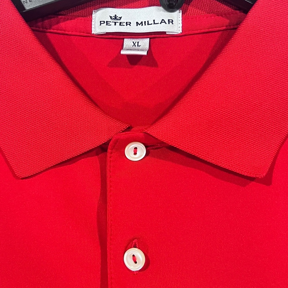 Peter Millar Georgia Game-day Red Polo Shirt Classic Style